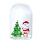 Swarovski Crystal Bell Jar - Christmas Tree And Santa 5403170

