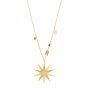 Swarovski Lucky Goddess Star Necklace, Multi-Coloured, Gold Plating 5461784
