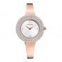 Swarovski Crystal Rose Watch, White, Rose Gold Plating 5484073