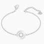 Swarovski Further Circle Bracelet, White, Rhodium Plating 5499003