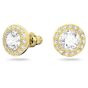 Swarovski Angelic Stud Pierced Earrings - White with Gold Tone Plating 5505470