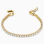 Swarovski Tennis Deluxe Bracelet - White with Gold Plating