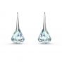 Swarovski Spirit Pierced Earrings, White, Rhodium-Plated 5516533