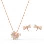 Swarovski Eternal Flower Dragonfly Set - Rose Gold Plated - 5518141