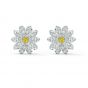 Swarovski Eternal Flower Daisy Stud Pierced Earrings - Rhodium Plated - 5518145