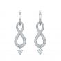 Swarovski Swan Infinity Pierced Earrings - 5520578