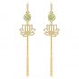 Swarovski Symbolic Lotus Earrings - Gold-tone Plating - 5522840