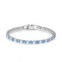 Swarovski Anniversary Deluxe Tennis Bracelet - Blue and White Crystal - 5536469