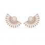 Swarovski Sparkling Dance Dial Up Pierced Earrings - Rose Gold Plating 5558190