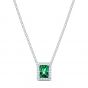 Swarovski Angelic Rectangular Necklace - Green 5559380