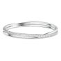 Swarovski Twist Bangle - White with Rhodium Plating 5572725, 5565210, 5572726