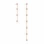 Swarovski Constella Earrings - Asymmetrical Rose Gold Tone Plated 5609707