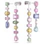 Swarovski Gema Long Drop Earrings - Multicolour with Rhodium Plating 5613740