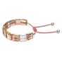 Swarovski Letra Infinity Bracelet - Orange and Rhodium Plated 5615002