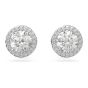 Swarovski Constella Stud Earrings - White with Rhodium Plating 5636269