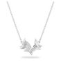 Swarovski Lilia Butterfly Necklace - White with Rhodium Plating - 5636421