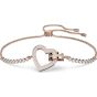 Swarovski Lovely Heart Bracelet - White with Rose Gold Plating 5636443