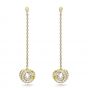 Swarovski Generation Long Chain Earrings - White with Gold Plating 5636514