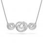 Swarovski Generation Triple Necklace - White with Rhodium Plating 5636587