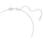 Swarovski Millenia Pendant Pear Cut - White with Rhodium Plating 5636708