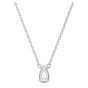 Swarovski Millenia Pendant Pear Cut - White with Rhodium Plating 5636708
