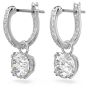 Swarovski Constella Drop Earrings - White with Rhodium Plating 5636717