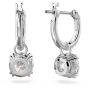 Swarovski Constella Drop Earrings - White with Rhodium Plating 5636717