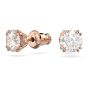 Swarovski Constella Stud Earrings - White with Rose Gold Plating 5638801