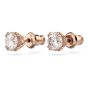 Swarovski Constella Stud Earrings - White with Rose Gold Plating 5638801