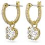 Swarovski Constella Drop Earrings - White with Gold Plating