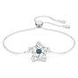 Swarovski Stella Bracelet - White and Blue with Rhodium Plating 5639187