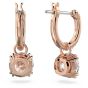 Swarovski Constella Drop Earrings - White with Rose Gold Plating 5639975
