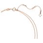 Swarovski Millenia Octagon Double Necklace - Purple Rose Gold Tone Plated