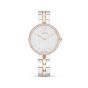 Swarovski Cosmopolitan Watch Metal Bracelet White Rose Gold Tone Finish