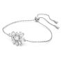 Swarovski Gema Flower Bracelet - White with Rhodium Plating 5644684