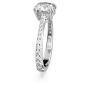 Swarovski Constella Cocktail Ring - White with Rhodium Plating