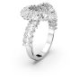 Swarovski Matrix Ring - White with Rhodium Plating