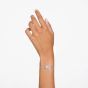 Swarovski Matrix Mixed Cuts Heart Bracelet - White with Rhodium Plating 5648299
