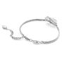 Swarovski Matrix Mixed Cuts Heart Bracelet - White with Rhodium Plating 5648299