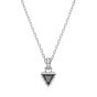 Swarovski Stilla Triangle Cut Pendant - Grey with Rhodium Plating 5648752