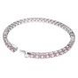 Swarovski Matrix Tennis Bracelet - Pink with Rhodium Plating 5648931