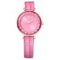 Swarovski Octea Nova Leather Strap Watch - Pink with Rose Gold Plating 5650030