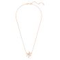 Swarovski Volta Small Bow Necklace - White with Rose Gold Plating 5656741