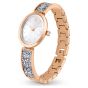 Swarovski Oval Watch Crystal Rock - Metal Bracelet Rose Gold Tone 5656851