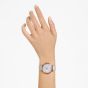 Swarovski Crystalline Wonder Watch - Beige Rose Gold Tone with Leather Strap 5656899