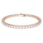 Swarovski Matrix Tennis Bracelet - White with Rose Gold Plating 5657659