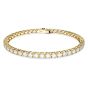 Swarovski Matrix Tennis Bracelet - White with Gold Tone Plating 5657664