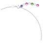 Swarovski Gema Mini Necklace - Multicoloured with Rhodium Plating