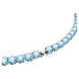 Swarovski Matrix Tennis Necklace - Blue with Rhodium Plating 5661187