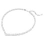 Swarovski Mesmera Necklace - White with Rhodium Plating